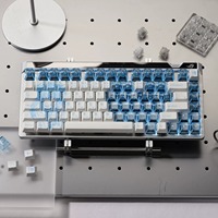 Capuchons de touches PBT PC transparents à sublimation, thème Anime Asuka, profil Cherry pour clavier mécanique Mx Switch 61/64/104/108