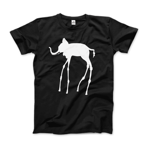 T-shirt in jersey di cotone 100% con schizzo dell'elefante di Salvador Dali - Product Image 6