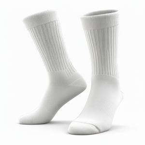 Calcetines de algodón de compresión para deportes profesionales para hombres, ropa de entrenamiento atlético antideslizante para béisbol, softbol para tendencias de otoño - Product Image 1