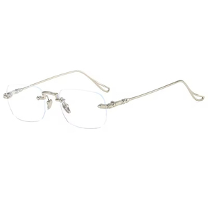 男女兼用 メタル フォトグレー ブルーライトカット メガネ 大人用 ダイヤモンド型フェイス向け - Product Image 6