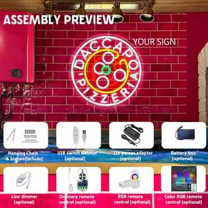 Custom Logo Neon Sign Personalized UV Printed <b>LED</b> Neon <b>Light</b> <b>Dimmable</b> RGB Waterproof IPX3 for Business Shop Wedding Home Mall - Product Image 6