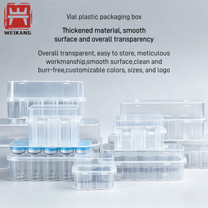Wholesale 3ml Transparent Freeze-dried Powder Vaccine Storage Plastic Box pp 5ml 10 Vials Box Peptide Case <strong>Container</strong> - Product Image 2