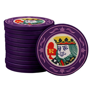 Fichas de póquer Kings coleccionables con diseño de corona de cerámica con núcleo de Metal de arcilla de lujo para colecciones de salas VIP - Product Image 4