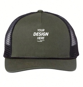 Sombreros de camionero con logotipo bordado personalizado de algodón MOQ bajo, sombreros de malla ajustables ajustados, estilo Hip Hop a la moda para ciclismo informal al aire libre - Product Image 2