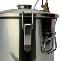 Cuve de Fermentation en Acier Inoxydable pour la Fabrication de Bière et de Vin à Domicile, 20 Litres