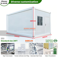 Villa mobile à double étage en conteneur, maison préfabriquée durable en panneaux sandwich d'acier, chambre, balcon, bureau, maisons de location pour les vacances
