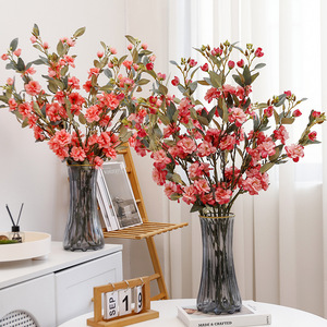 Fleurs artificielles Timo, arrangement de camélias, fleurs en soie à longue tige, décoration d'intérieur, décoration de mariage - Product Image 2