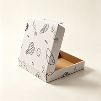 Weiße Wellpappe-Versandbox für Bäckerei Süßigkeiten Schokolade Geschenke E-Commerce-Verpackung Einzelhandel Lebensmittel Snacks