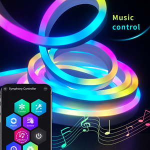 5M Set Kit Addressable <strong>RGB</strong> Led Neon Light With APP <strong>Controller</strong> For Room Garden Shop Decoration - Product Image 2