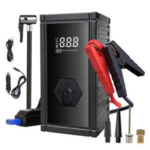 다기능 휴대용 12V 150PSI 스마트 무선 인플레이터 8000A 에어 컴프레서가있는 모든 가스 10L 디젤 점프 스타터 - Product Image 1