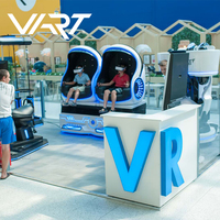 Cinéma VR, meilleures ventes, VART, 2 sièges, chaise VR 9D, simulateur d'œuf 9D, jeu de cinéma, chaise VR en forme d'œuf