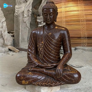 Statua di <span class=keywords><strong>Buddha</strong></span> in Marmo Bianco a Grandezza Naturale, Scolpita a Mano, per Decorazione di Templi all'Aperto, <span class=keywords><strong>Scultura</strong></span> Religiosa Buddista - Product Image 4