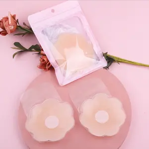Ingrosso Sexy rosa riutilizzabile copricapezzoli adesivi per donne Push Up sottile in Silicone copricapezzolo