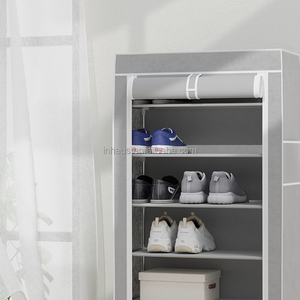 <span class=keywords><strong>Organisateur</strong></span> de chaussures <span class=keywords><strong>mural</strong></span> réglable à 10 niveaux, à suspendre sur la porte, en <span class=keywords><strong>tissu</strong></span> non tissé, gain de place, capacité de 36 paires, robuste et durable - Product Image 3