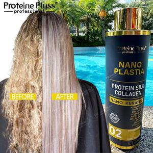เคราตินโปรตีน ผลิตภัณฑ์ดูแลเส้นผมระดับมืออาชีพ สำหรับการยืดผมแบบโบติกซ์ เคราตินบราซิลเลียน สำหรับผมชี้ฟู นาโนพลาสติก - Product Image 5