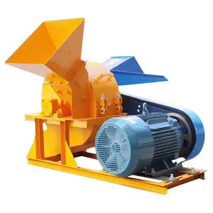 Heavy duty wood crusher with dust collector large wood crusher wood hammer mill crusher