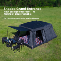 Tente de camping, auvent de glamping, tente de plein air, abri imperméable, équipement de camping familial, matériel de camping en plein air
