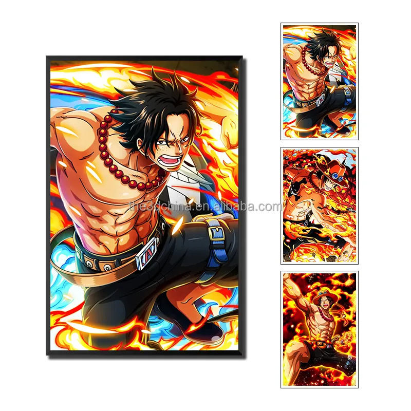 Anime Poster 3D Dạng Thấu Kính In Ấn Áp phích Tường Trang Trí In Thay Đổi Đồ Họa Anime Áp phích Sản Phẩm