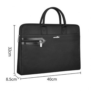 Luxury File <b>Pouch</b> Document Storage Bag, Waterproof Leather Briefcase Messenger Executive Conference Bags Laptop Bag for Business - Product Image 2