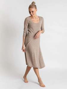 Slim Top gonna ampia femminile sensuale morbida ed esclusiva respirazione e isolante abito in Cashmere in maglia da donna - Product Image 4