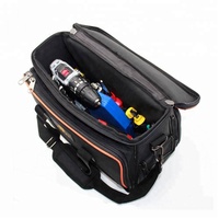 Sac de kit d'outils de stockage étanche professionnel d'ordinateur entièrement étendu noir avec ceinture d'épaule