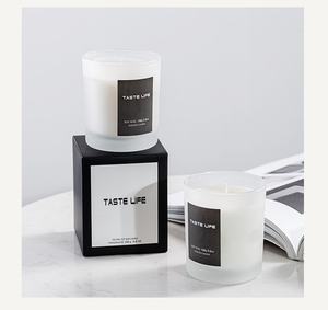 Bougie parfumée en cire de soja en forme de verre avec couvercle en bois transparent, sans fumée, parfumée, cadeau - Product Image 5