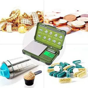 Báscula Digital Portátil para Joyería <span class=keywords><strong>de</strong></span> Oro con Tapa, Mini, Capacidad <span class=keywords><strong>de</strong></span> 200g, Precisión <span class=keywords><strong>de</strong></span> 0.01g, Funciona con Batería, ABS y <span class=keywords><strong>Acero</strong></span> <span class=keywords><strong>Inoxidable</strong></span> - Product Image 2