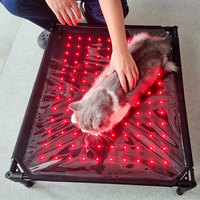 Tapis de luminothérapie rouge 140 LED rouges 280 LED infrarouges 6 modes pour chiens et chats Soins vétérinaires