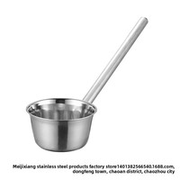 Yolecen ustensiles de cuisine multi-usages outils épaissi ménage louche commerciale en acier inoxydable longue poignée louche à eau