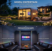 Pod Modular Prefab Panel Baja Galvanis Aluminium Apple Cabin untuk Kantor, Resepsi, Perpustakaan, Kios Ritel, dan Booth Karaoke