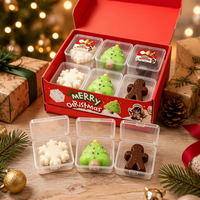 Coffret de jouets sensoriels anti-stress de Noël : sapin, flocon de neige, homme en pain d'épices, jouets sensoriels en mousse