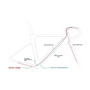 <span class=keywords><strong>Cadre</strong></span> de <span class=keywords><strong>vélo</strong></span> de <span class=keywords><strong>route</strong></span> en fibre de <span class=keywords><strong>carbone</strong></span> R18 700C, aérodynamique, ultra-léger, frein à disque, surface brillante, approvisionnement transfrontalier - Product Image 4