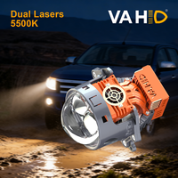 Objectif de projecteur laser double E-Mark Bi-LED 80W 5500K universel pour VW Golf Passat Audi A4 BMW Série 3 VAHID MB2