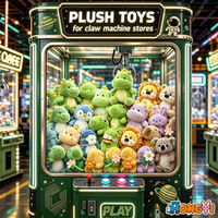 Peluches de 8 pouces pour machines à griffes, jouets en peluche pour salles d'arcade, collection en gros de peluches anime