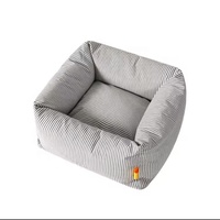 Lit pour chien de haute qualité, coussin de canapé-lit amovible lavable quatre saisons pour animaux de compagnie pour chats chiens, coussin de lit respirant pour chien chat