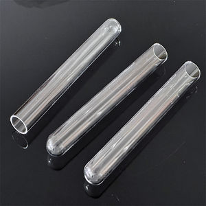 Hochreines transparentes Quarzglas rohr Klar Ein Ende Geschlossenes klares Quarz-Reagenzglas - Product Image 1