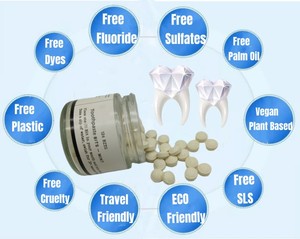 Pastiglie per la Salute Dentale con Idrossiapatite e Xilitolo - Supporto per la Rimineralizzazione Naturale dei <span class=keywords><strong>Denti</strong></span> e Difesa dalle Carie - Dentifricio in Compresse - Product Image 6