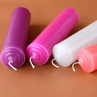 ODIS Paquete de 20 Velas Cónicas Pequeñas de Cera de Parafina de Colores Surtidos para Halloween, Etiqueta Privada, para Hechizos y Magia