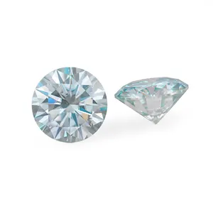 GRA Certificate Wholesale 1carat Diamond Gems Light Blue Moissanite Loose Gemstone For Jewelry