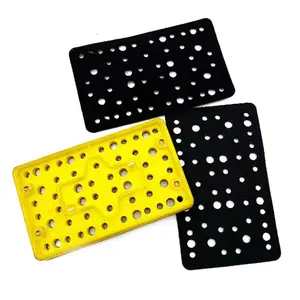 80*130mm 54 Holes Soft Interface Hook And Loop Sanding Cushion Sponge Protective Protection Pad