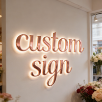 Letras Acrílicas 3D Iluminadas con LED Cortadas con Láser para Ferias Comerciales, Edificios, Bodas y Uso Doméstico con Control por Aplicación, Resistentes al Agua IP65