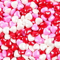 Fournisseur direct d'usine, sachet de 500 g de pépites de sucre comestibles, décorations en forme de cœur pour la Saint-Valentin, gâteaux