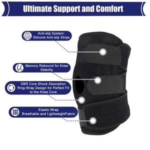 <span class=keywords><strong>Rodillera</strong></span> Deportiva Abierta con Soporte Rotuliano para Dolor de Rodilla, Correa de Soporte Rotuliano para Correr, Senderismo, Artritis, Recuperación de Lesiones ACL/MCL - Product Image 3