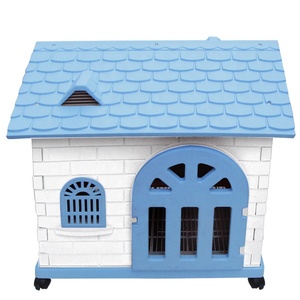 Casa di cane di plastica con porta, cane al coperto case, case di cane a buon mercato - Product Image 6