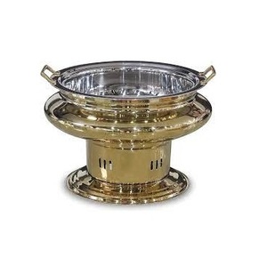 Fournitures de restaurants de luxe Chauffe-buffet Chauffe-plats Cuivre Réchaud en métal personnalisé - Product Image 1