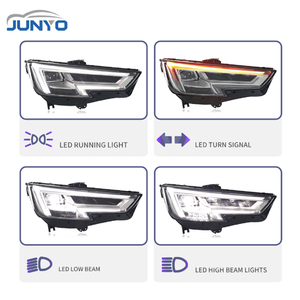 ชุดไฟหน้า LED Junyo สำหรับ A4L ปี 17-19 แบบดัดแปลงโปรเจคเตอร์แบบ Low-Profile คุณภาพสูง พร้อมไฟ Daytime Running Lights ให้แสงสว่างสูง - Product Image 2
