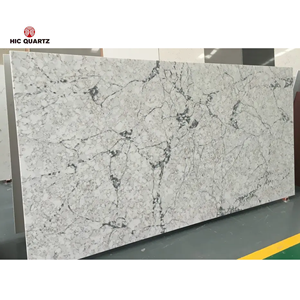 HD014 HIC Quartz Modern Design Artificial Quartz Wall Slab for Hotel Use Durable Non-Porous High Resistance <b>Scratches</b> Big Slab - Product Image 1