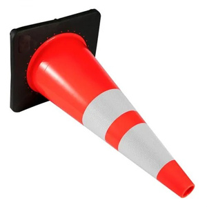 Pvc सुरक्षा यातायात, थोक 30/45/70/75/90 सेमी नारंगी यातायात लचीला पीवीसी सुरक्षा यातायात शंकु आपूर्तिकर्ता - Product Image 2