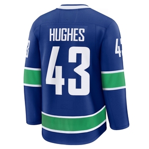 Jersey de Hockey sobre Hielo de los Vancouver Canucks Bordado al por Mayor # 40 <span class=keywords><strong>Elias</strong></span> Pettersson # 43 Quinn Hughes # Uniforme de Hockey de Brock Boeser Número 6 - Product Image 2