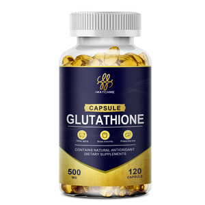Grosir label OEM 120 buah <span class=keywords><strong>Glutathione</strong></span> 500mg produk pemutih kulit kecantikan kapsul l-<span class=keywords><strong>glutathione</strong></span> - Product Image 1